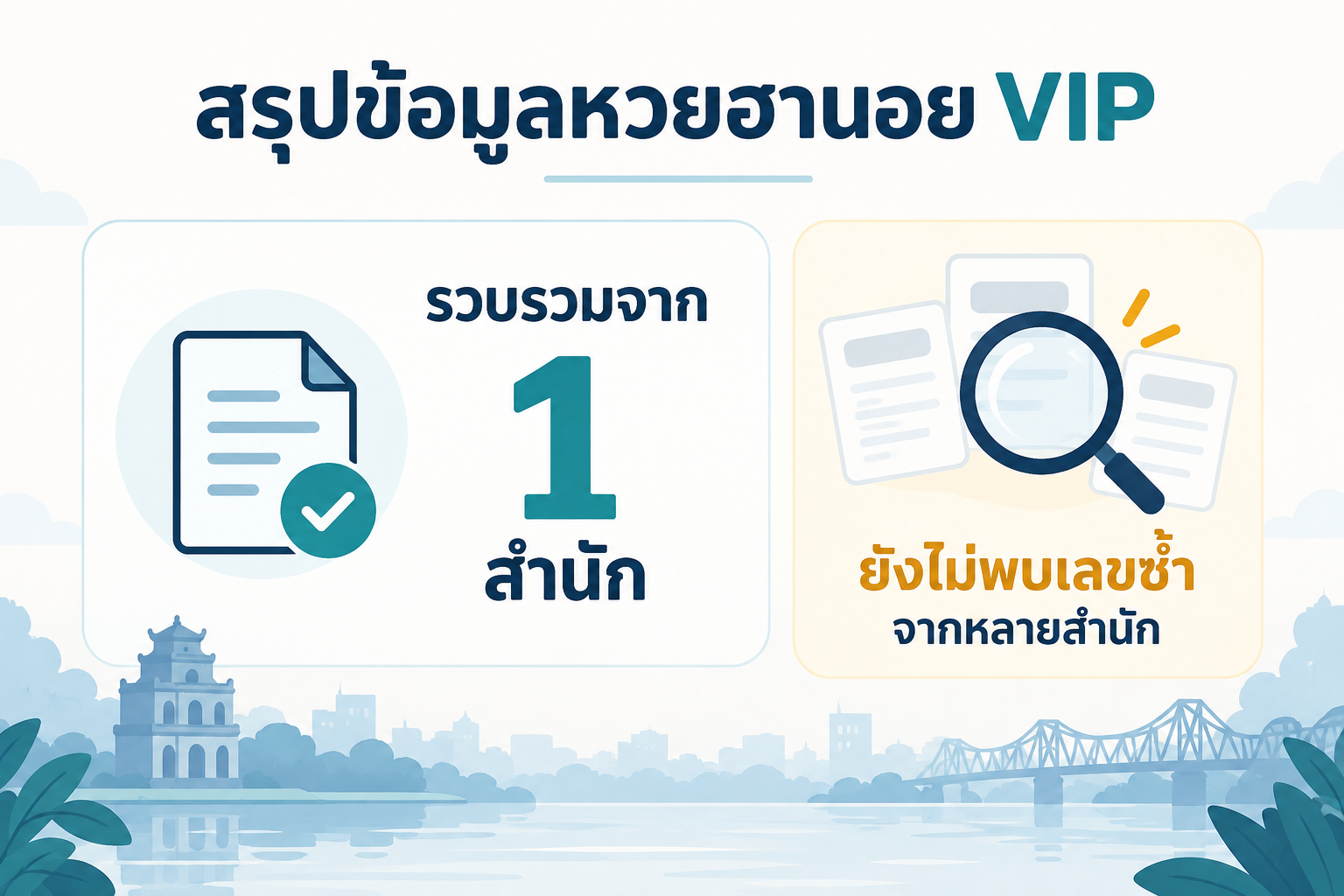 สรุปเลขชนหลายสำนักหวยฮานอย VIPวันที่ 21 กันยายน 2569