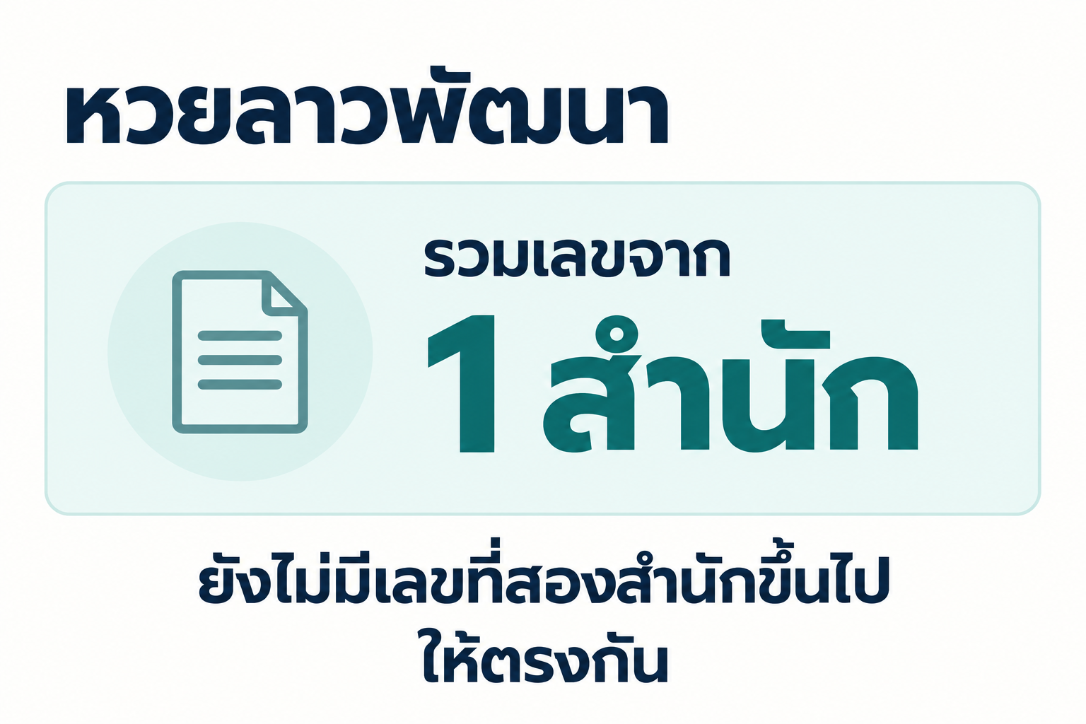 สรุปเลขชนหลายสำนักหวยลาวพัฒนาวันที่ 6 ตุลาคม 2569